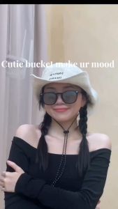 Mũ Ngư Dân Đơn Giản Thêu Chữ Lớn Vành Cắm Trại Ngoài Trời Chống Nắng Trẻ Em Leo Núi Olivia MBK280