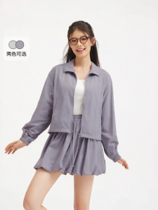 Hotwind | Light Thin Spring Summer Sport Jacket and Skirt Set