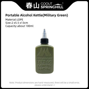 Goout Springhill Portable Mini Stainless Steel Alcohol Stove with Lid and Windshield Design Stove for Outdoor Camping Traveling