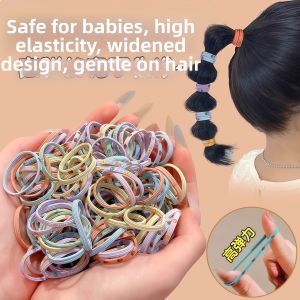 Colorful Childrens Hair Ties High Ponytail Elastic Soft Hair Bands