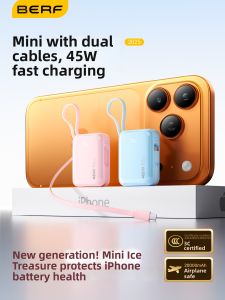 Berf | 3C Cert Airplane Portable 45W Dual Fast Charging Power Bank 20000mAh