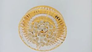 Quạt trần giấu cánh có đèn trang trí - Quạt giấu cánh khi tắt - Động cơ DC thế hệ mới tiết kiệm điện và chạy êm ơn - Điều khiển từ xa kèm hẹn giờ