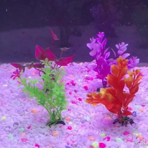 Artificial Lotus Plants for Aquarium Fish Tank Decorative Water Grass Aquatic Landscaping Simulated Flower Plant Supplies