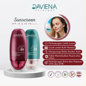 Daviena Skincare Sunscreen SPF 50 PA++++ untuk Perlindungan Extra cocok di Luar Ruangan