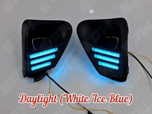 Honda City Sedan Facelift FL (2023-2025) Front Bumper LED Daylight DRL Foglamp Cover Foglight Spotlight Dynamic LED Running Signal Light 2023 2024 2025