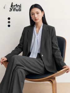 Eifini | Áo Blazer Phong Cách Học Đường Miu Nút Đơn