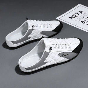 JIFANPAUL | Breathable Covered Toe Slip-on Shoes Half Slippers