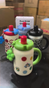 MajuSuksess168 Botol Minum Tumbler 600ml / Tumbler Desk Buddy 2in1 Lucu / Botol Air Minum Stainless Steel 316 / Tumbler Vacuum Insulated Bottle / Tumbler Kopi Cup Vacum Flask Tahan Panas dan Dingin