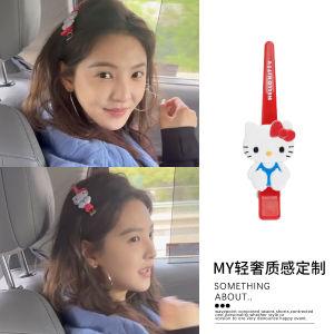 Long HelloKitty Hair Clip Red Cat Side Bun Hair Accessories Fresh out Sweet Style Alloy Hairpins Fresh out Fashion Hair Accessories