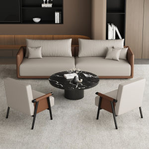 Luxurious Business Meeting Casual Sofa Set Hotel Lobby Waiting Area Reception Table Chair Combination Light Beauty Salon