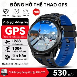 LIGE | Đồng Hồ Thông Minh GPS Map Dành Cho Nam Màn Hình AMOLED HD 1.46 Inch Chống Nước IP68 Pin 530mAh La Bàn Đồng Hồ Thể Thao Ngoài Trời Với Chức Năng Theo Dõi Nhịp Tim