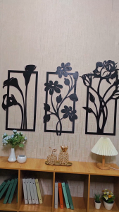 Hiasan Dinding Minimalis Motif Bunga Hiasan Rumah Ruang Tamu Minimalis