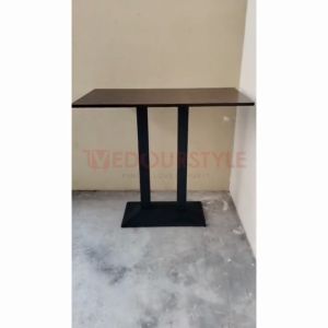 Vedourstyle Rubber Solid Wood Cafe Table/Bar Table 105cm High Table/solid rubber Dining Table/ Meja Makan Tinggi 吧台桌子/餐桌