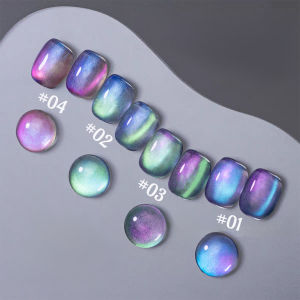 ยาทาเล็บเจลสีม่วงตาแมว ZH Autumn Fantasy 1 ชิ้น รุ่นใหม่ปี 2025 ช่วยให้เล็บดูขาวขึ้น อุปกรณ์ทำเล็บ