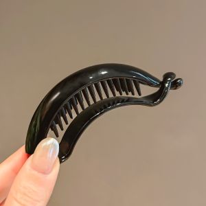 Elegant Retro Hair Clips Womens High Ponytail Banana Clip Stylish Vertical Hair Accessories Fashionable Hair Grips Twist Clips