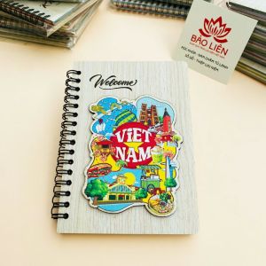 Sổ lưu niệm Việt Nam chất liệu Gỗ kích thước A6 - Handmade Notebook
