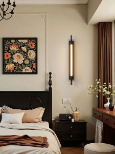 OUCHAO | Designer Walnut Wood Industrial Style Wall Light