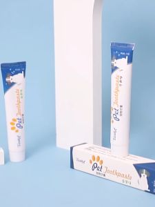 Bộ bàn chải kèm kem đánh răng cho Chó Mèo vị bò & vani (mẫu mới) - Hara Pet Store