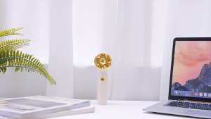 Adjustable Turbo Fan Handheld USB Rechargeable Fan Handheld Jet Fan with Strong Wind Speed and Mini Design