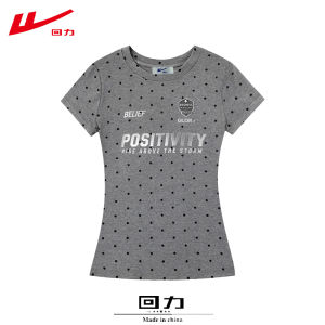 Warrior | Polka Dot Cotton Fit Sport T-Shirt Women Spring Summer Autumn