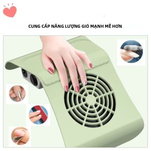 Máy Hút Bụi Móng Tay Điện YIKOOLIN 80W Có Thể Điều Chỉnh Dành Cho Móng Acrylic Máy Hút Bụi Làm Móng Với Bộ Lọc Nhựa