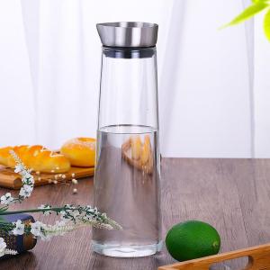DIHUANTUO | High Borosilicate Glass Large Capacity Tea Pitcher Stainless Steel Lid