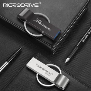 Metal USB Flash Drive Pendrive 16GB 32GB 64GB High Speed Memory Stick USB3.0 Disk 128GB Waterproof Key Ring