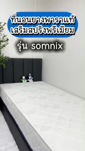 WellPlus ที่นอนยางพาราแท้เสริมสปริงพรีเมียม รุ่น Somnix หนา 10 นิ้ว โครงสร้างแข็งแรง นุ่มเด้งนอนสบาย รองรับน้ำหนักได้ดี