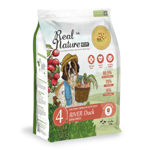 Real Nature River Duck Dog Food 2kg/4kg | Novel Protein Formula | Emotional Wellbeing Nutrition