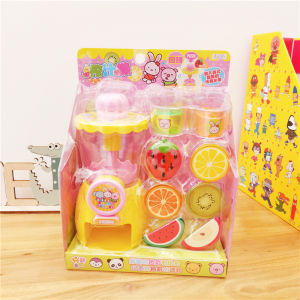 Kids Kitchen Simulation Toy Set Juicer Blender Pretend Play Appliances Plastic Food Preparing Equipment for Boys And Girls