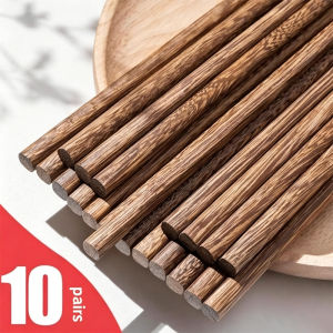 10 Pairs Natural Chopsticks Japanese Chop Sticks Tableware Sushi Noodles Non-Slip Chopsticks Set Reusable Food Stick For kitchen