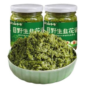 Wild Leek Blossom Sauce Fresh Flavor Perfect Dip for Mutton Hotpot Volcano Little Bull Magic Brand 200g Bottle from Inner Mongolia