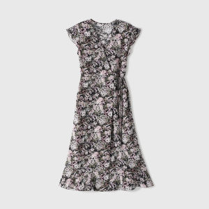 Silk French Elegance Wrap Dress