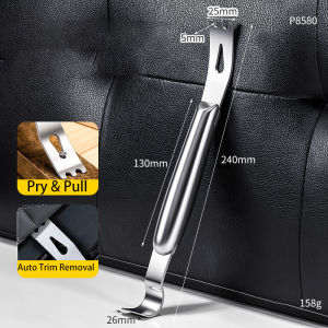 Car Interior Trim Removal Tool Kit Stainless Steel Pry Bar Fastener Remover Auto Motorcycle Mat Dashboard Disassembly Parts