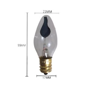 3W E12 FLAME BULB 230V