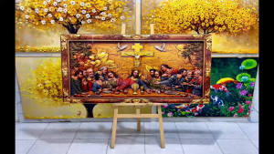 Tranh Thiên Chúa Đức Ánh Sáng Đức Tin Tranh Canvas Tranh Tráng Gương Tranh Tôn Giáo