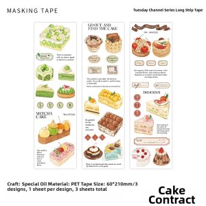Waterproof Long Food and Beverage Journal Stickers