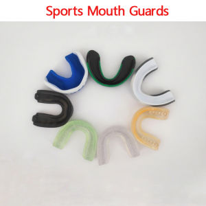 Sports Boxing Sanda Kickboxing Taekwondo Karate Fighting Mint Orange Flavor Silicone Teeth Guard