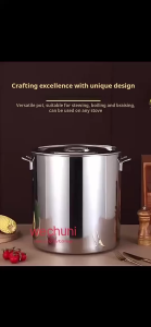 <𝙇𝒂𝙯𝑺𝙜𝑴𝙖𝒍𝙡> Stainless Steel Stock Pot Soup Pot (20cm-6L/25cm-12L) Suitable for picnic/ home use small stock pot