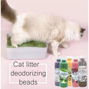 Pewangi pasir kucing Cat litter deodorizer 250gr Litter Deodorant Beads with Activated Charcoal Penghilang Bau pasir kuci