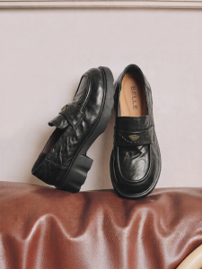 Belle | Retro Leather Loafer Shoe Wide Fit