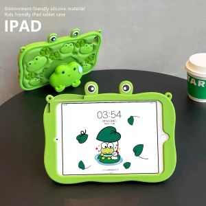 Cute IPad 6th 7th 8th 9th 10th Gen Case for Kids Ipad Air 5th 4th 3rd 2nd 1st Generation Cover Cartoon Shockproof Silicone Ipad Mini 6 5 4 3 2 1 Case 2022 2021 2020 2018 Ipad Pro 11 10.5 9.7 10.9 10.2 Inch Casing