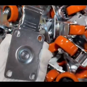 Heavy-Duty Caster Wheel Set - Swivel Fixed Lock Caster Set for Trolleys and Equipment