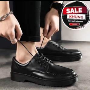 Giày đốc may gân hàng kĩ giày dự tiệc nam da sít Hàng kĩ đế khâu may chắc chắn mã Gư7 đặt lùi 1 size