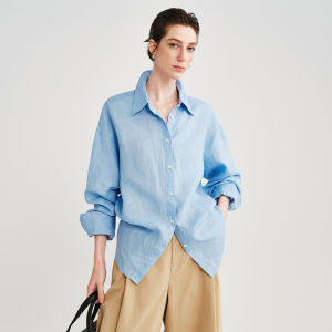 CHUMIAN | Upgraded Intelligent Loose French Blue Shirt Set