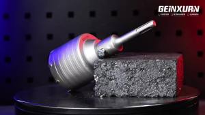 Geinxurn 2PCS Concrete Hole Saw(Grey & Black) With SDS Plus Shank Heavy Duty Drilling For Brick Concrete Cement Stone