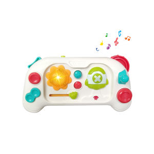 Baby Simulation Game Console Toys Mini Game Console with Music&Lights Finger Action Fine Training Montessori Educational Toys