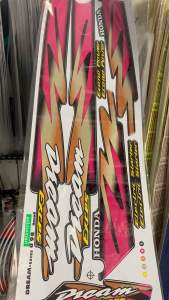 Bộ tem Dream lùn 98 màu nho hàng nhập Thái Lan chất lượng cao dành trang trí riêng cho dòng xe này tem in lụa tẩy phim lên màu ánh kim loại zin theo xe giá bán cực tốt bán lẻ như bán sỉ