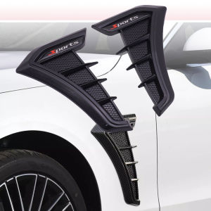 Vent Cover Fender Hood Air Flow Intake Trim Car Side Exterior Accessories Wing Decals Ventilation Sticker Modified Styling 2pcs