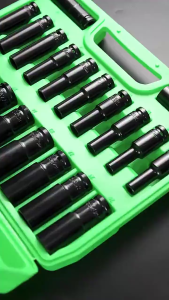 REAIM Set Soket Impact Extension 1/2 Inch 10-20PCS - Perpanjangan Soket Mur Perkakas Perbaikan Mobil & Motor